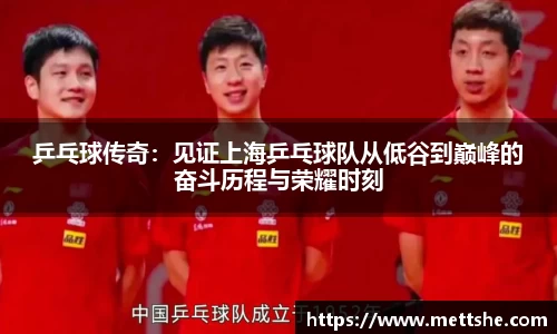 乒乓球传奇：见证上海乒乓球队从低谷到巅峰的奋斗历程与荣耀时刻